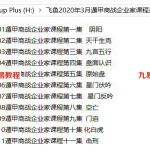 飞鱼2020年3月遁甲商战企业家课程录像视频11集，每集10几分钟。