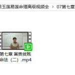 吴玉莲八字视频 易莲2020年盲派命理高级特训课程视频，大约20小时！