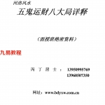 河洛风水五鬼运财八大局详释-丙丁居士.pdf 电子版资源 百度云网盘免费下载！