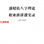 潘昭佑职业班笔记.pdf 104页 八字职业定位取象 百度云