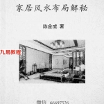 《家居风水布局解密》pdf 风清扬陈金成著69页 百度云下载!