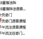 28星宿阵法+针灸奇门+子午流注穿奇门三套录音课程+文档 百度云