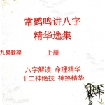 常鹤鸣讲八字精华选集pdf 两册500页 百度云下载!