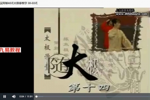 吴阿敏42式太极拳教学视频8集 百度云下载！