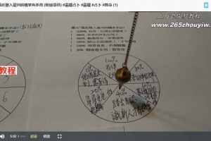灵摆占卜课程19集视频 百度云下载！