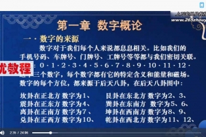 周易大学明禅数字命理视频13集 百度云下载!