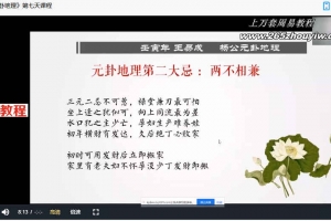王易成2022年杨公元卦风水课程15集视频 百度云下载!