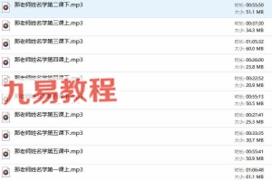 李秀娟大公子那老师姓名学课程录音5课12集 百度云下载！