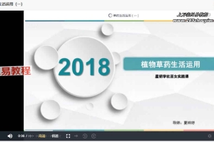 西方魔法系植物草药生活运用（8课时）视频 百度云下载！