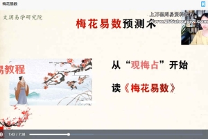 文玥梅花易数课程视频20集 百度云下载！