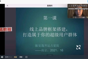 陈安逸-占星师IP变现&运势写作课28集视频 百度云下载！