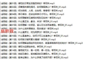李双林《金刚经》16集音频 百度云免费下载！