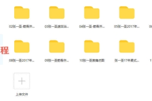 张一圣柔性正骨手法全套10套课程视频+一套图片 百度云下载!
