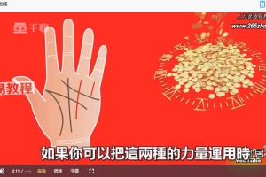 零基础入门到精通,真人案例,传统手相结合西方占星理论视频47集