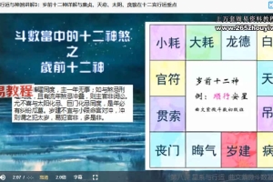 曲文紫薇斗数初阶课程视频17集 百度云下载!