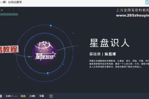 星盘识人纵览课视频6集 百度云免费下载！