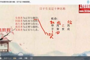 曾氏曾勇易学新视频四柱八字70集视频【基础入门】课程 百度云