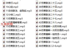(中医)任明志讲中医录音48集 百度云下载！