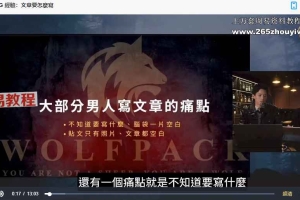 狼群 – 網聊神技課视频44集 现代泡妞秘诀 百度云下载!