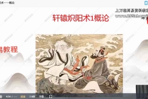 轩辕炽阳术课程视频15集 百度云下载!