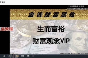 生而富裕 财富VIP 高端自学课程视频23集 百度云下载!