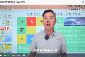 唐鹏志奇门遁甲运筹决策智慧精品课高阶视频6集 百度云下载!