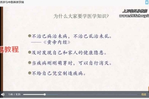 罗大伦-舌诊与中医体质20节视频 百度云下载!