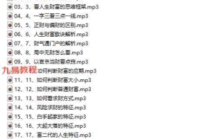 东北盲派人生与财富精解19节录音 百度云下载!