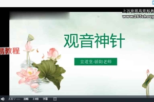 观音神针视频一集+资料pdf 百度云下载！