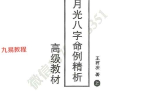 月光八字命例精析上下pdf 高级教材 百度云下载!