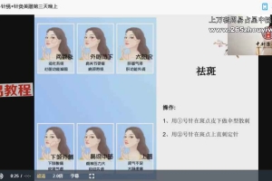 【宿素 】一针秀◆美雕驻容术 面雕视频7集  百度云下载!