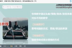 数字心理解读师中级班视频22课 百度云下载!