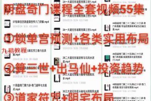 2024年不工奇门遁甲全集视频55集 百度云下载！