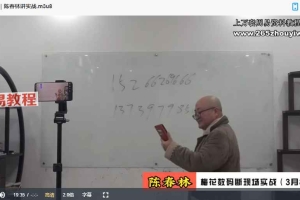 陈春林2024年 赵利华 九纬洪运|梅花数码断陪跑班视频23集 百度云下载!