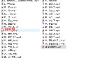 癸卯期系统教学盲派八字系列课录音53集+讲义pdf 百度云下载！