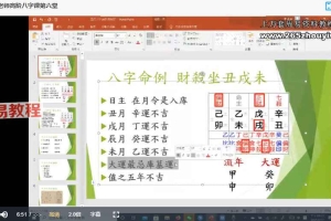孔方老师五行八字初中高级课程三套视频42集 百度云下载!