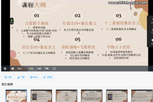 A澳洲神婆coco占星骰子课程视频6集 百度云下载！