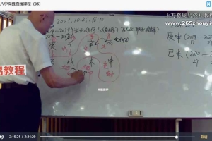 崔国文2024面授八字课程视频8大集 百度云下载！