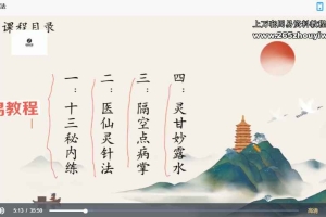 天医十三法视频1集+资料pdf 百度云下载!