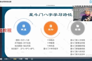 万和星斗先生八字体悟班课程视频10集 百度云下载！