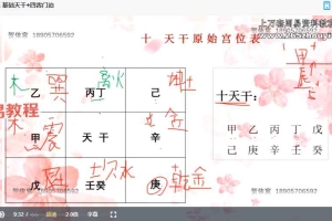 周心辰【第九期】奇门遁甲预测研讨会视频42集 百度云下载!