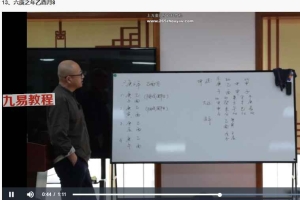 丁晙田《四柱八字研修班》18集视频 百度云下载!