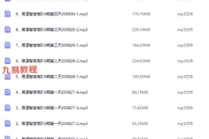张琛平易道智慧高阶6期-课程音频 百度云下载!
