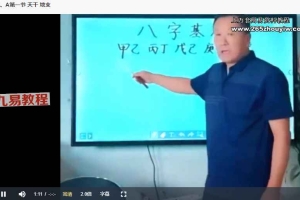 王立军《四柱视频课程》34集视频 百度云下载!