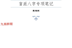 崔老师盲派八字(专项)笔记-294页.pdf 百度云下载!