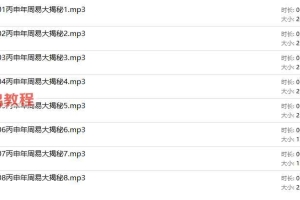李林升丙申年周易挂爻辞大揭秘【8个录音】百度云下载！