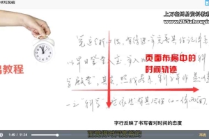 笔迹心理分析初阶课程视频40集 百度云下载！