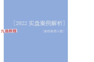 紫梧紫微斗数-《2022实盘案例解析》(224单页).pdf 百度云下载!