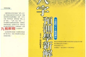 徐从桉《八字预测学新解》pdf 321页 百度云下载！