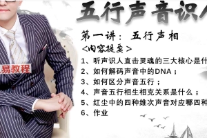 张瑞依【五行听音识人】录音讲解 百度云下载！